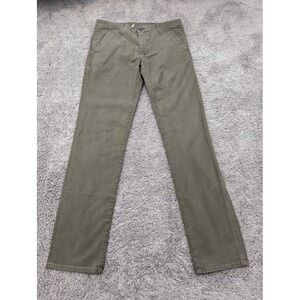 AG Adriano Goldschmied Chino Pants Mens 34 Slim Khaki Straight‎ Leg Corduroy